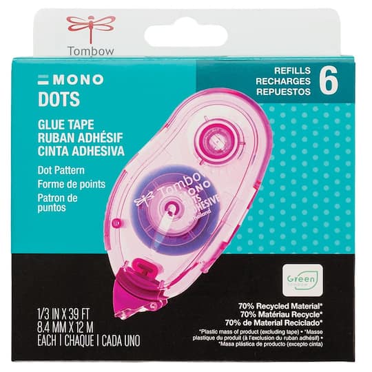 Tombow MONO Adhesive Dots Refills, 6ct.